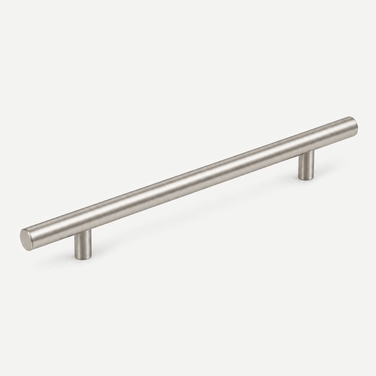 Satin Nickel stainless steel cabinet pull - 350mm overall, 224mm hole centres