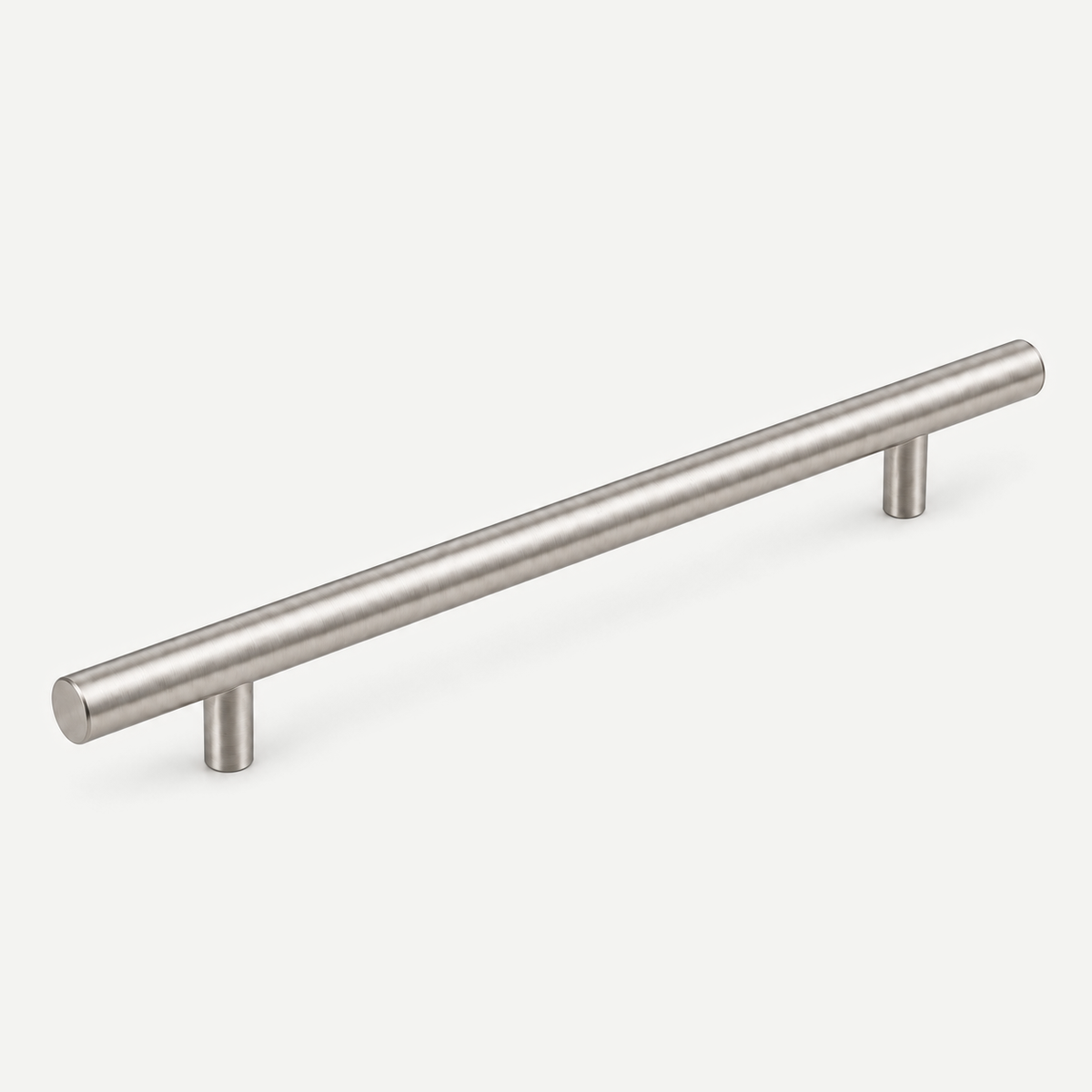 Satin Nickel stainless steel cabinet pull - 400mm overall, 256mm hole centres