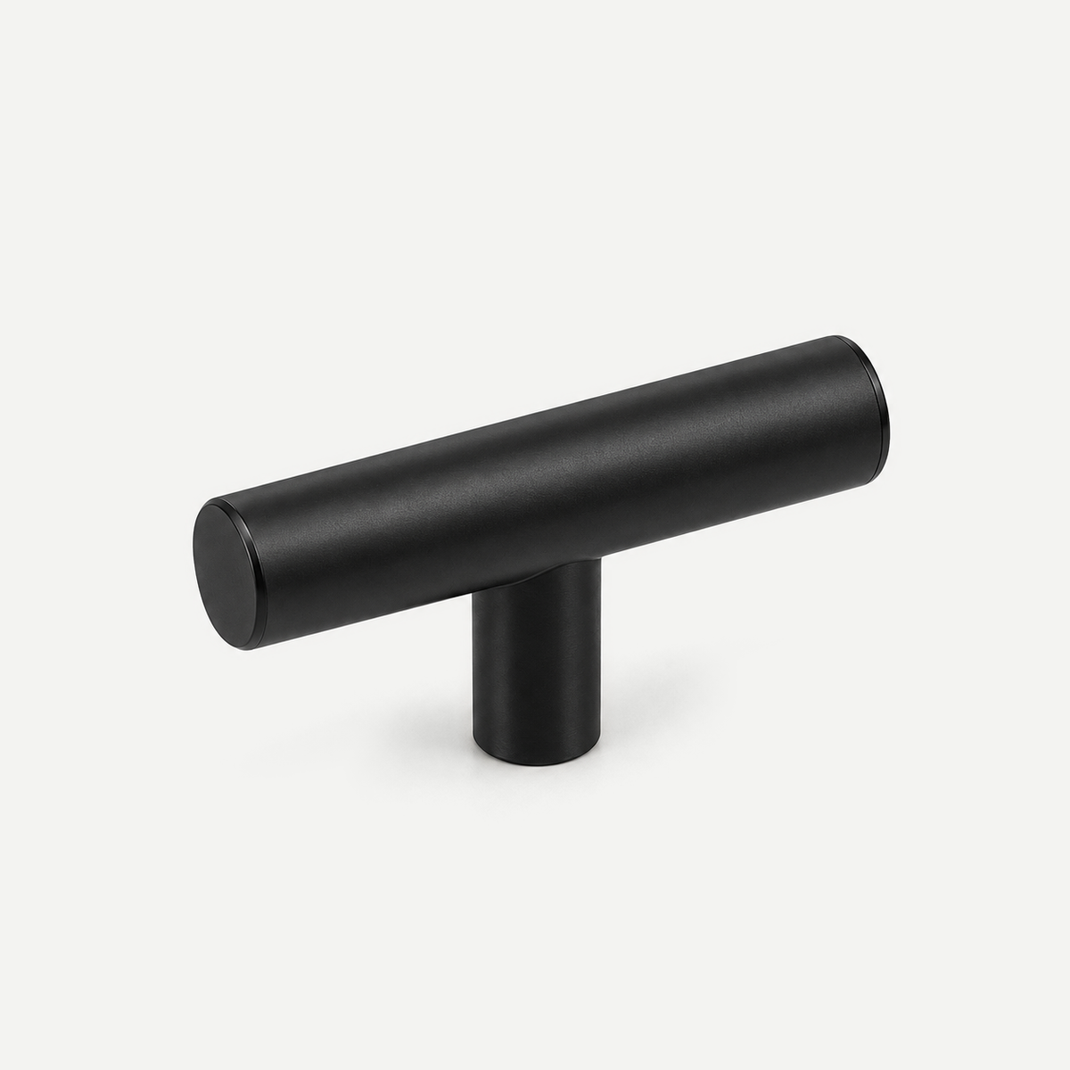 Matt Black stainless steel T-knob - 50mm overall, single fixing