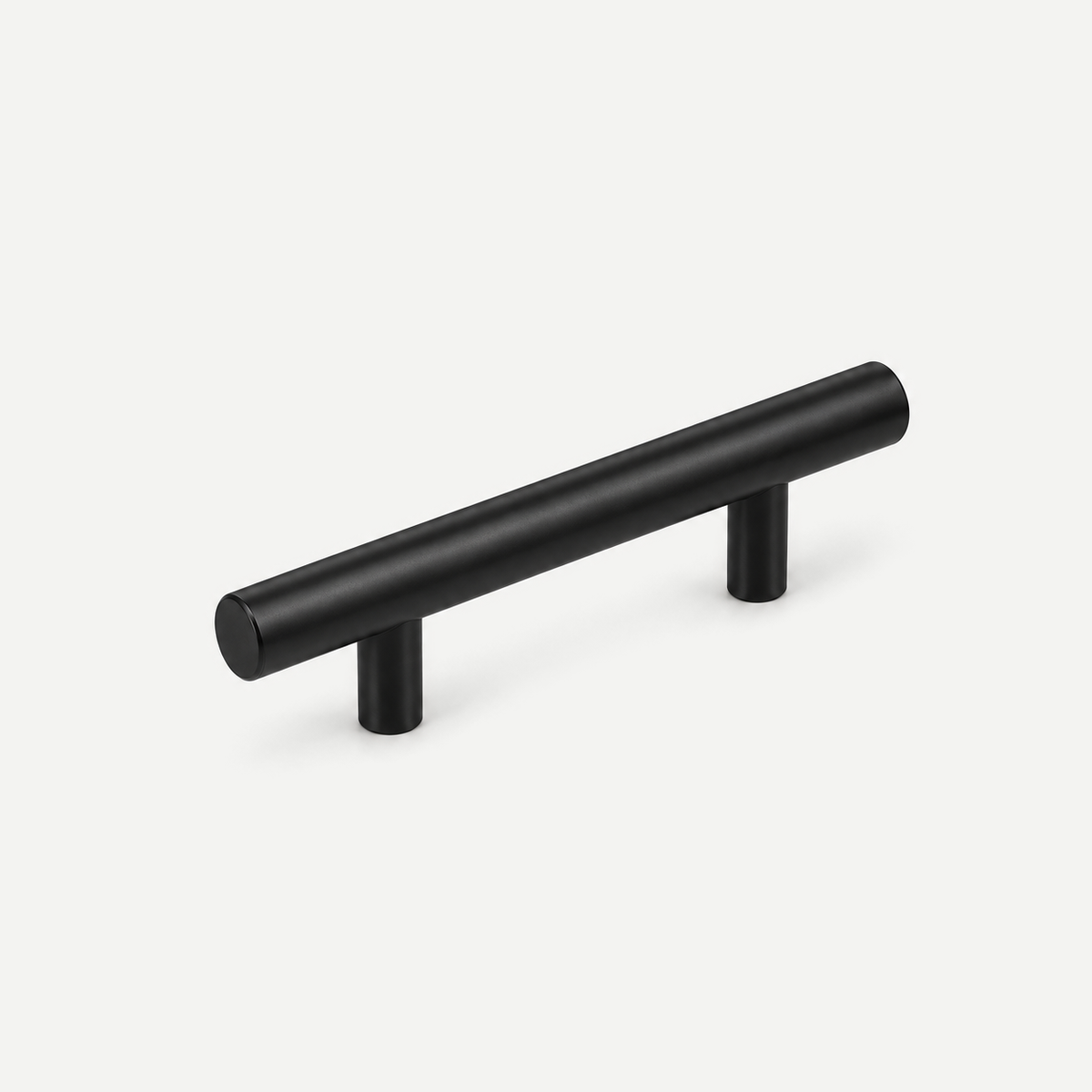 Matt Black stainless steel cabinet pull - 150mm overall, 96mm hole centres