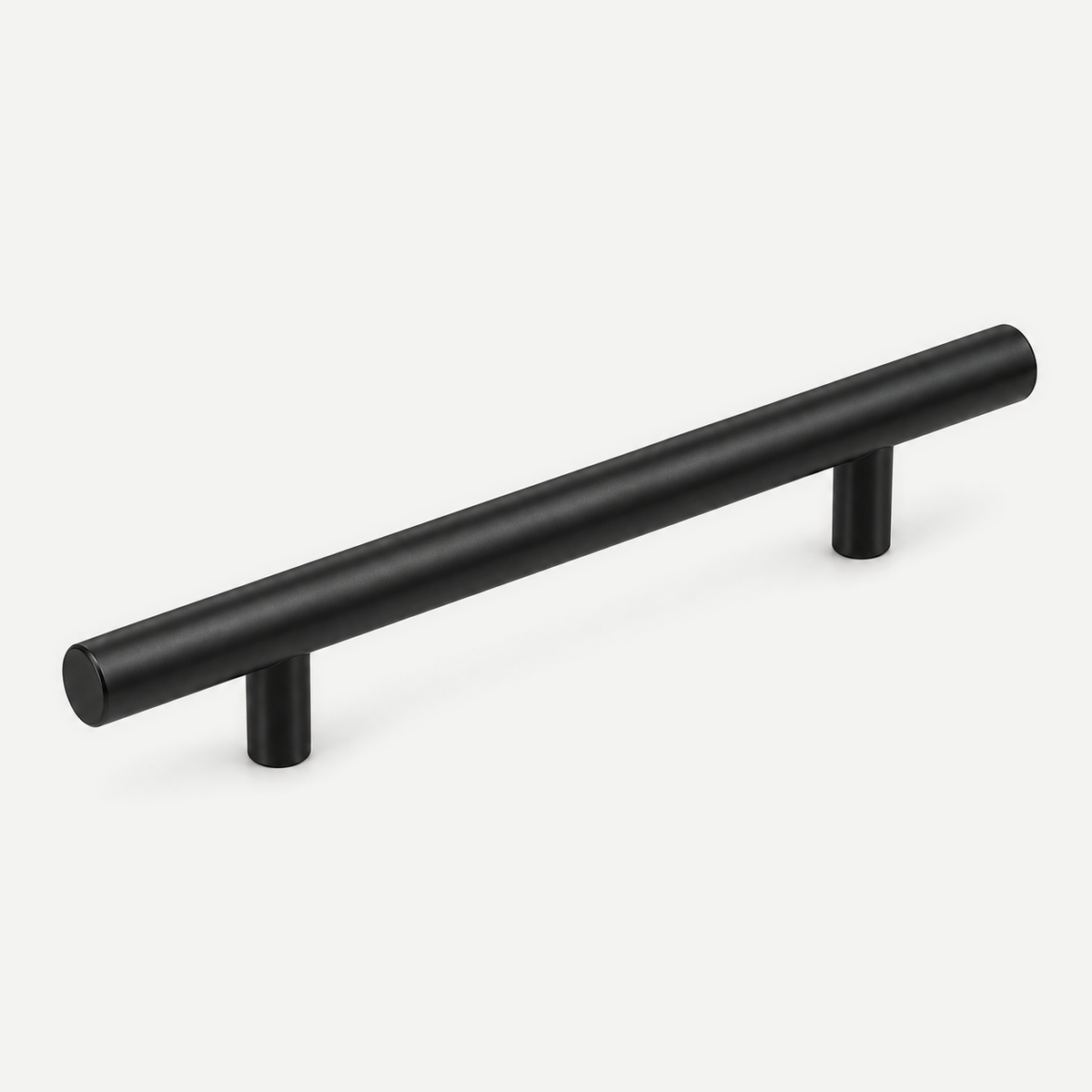 Matt Black stainless steel cabinet pull - 250mm overall, 160mm hole centres