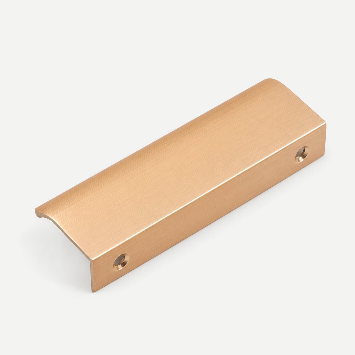 Rose Gold Brass Finish Aluminum Alloy Lip Pull Cabinet Handle - view 13