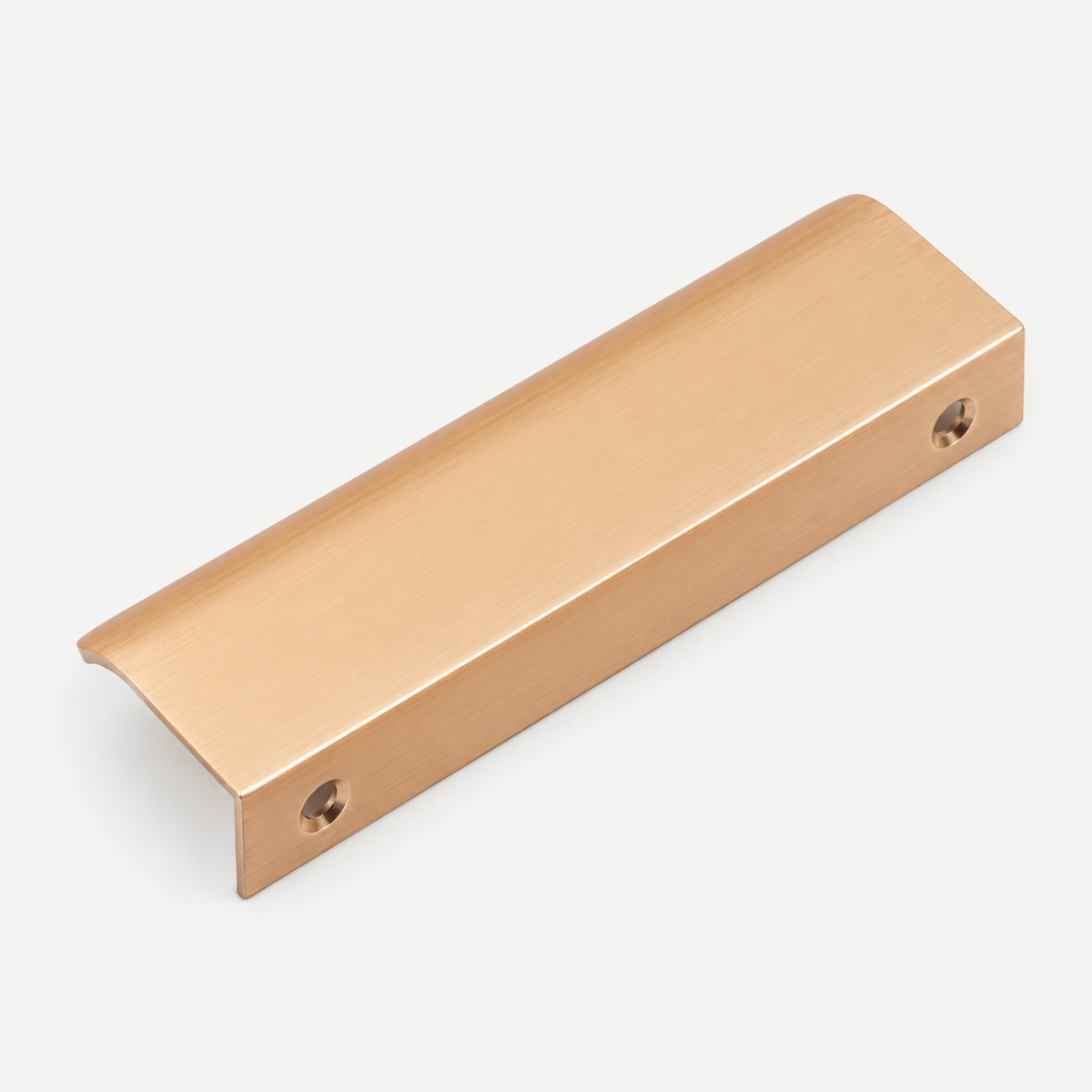 Rose Gold Brass Finish Aluminum Alloy Lip Pull Cabinet Handle - view 19