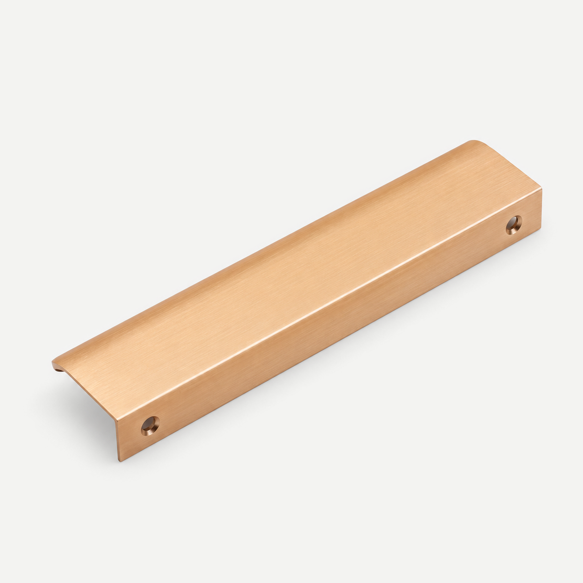 Rose Gold Brass Finish Aluminum Alloy Lip Pull Cabinet Handle - view 18