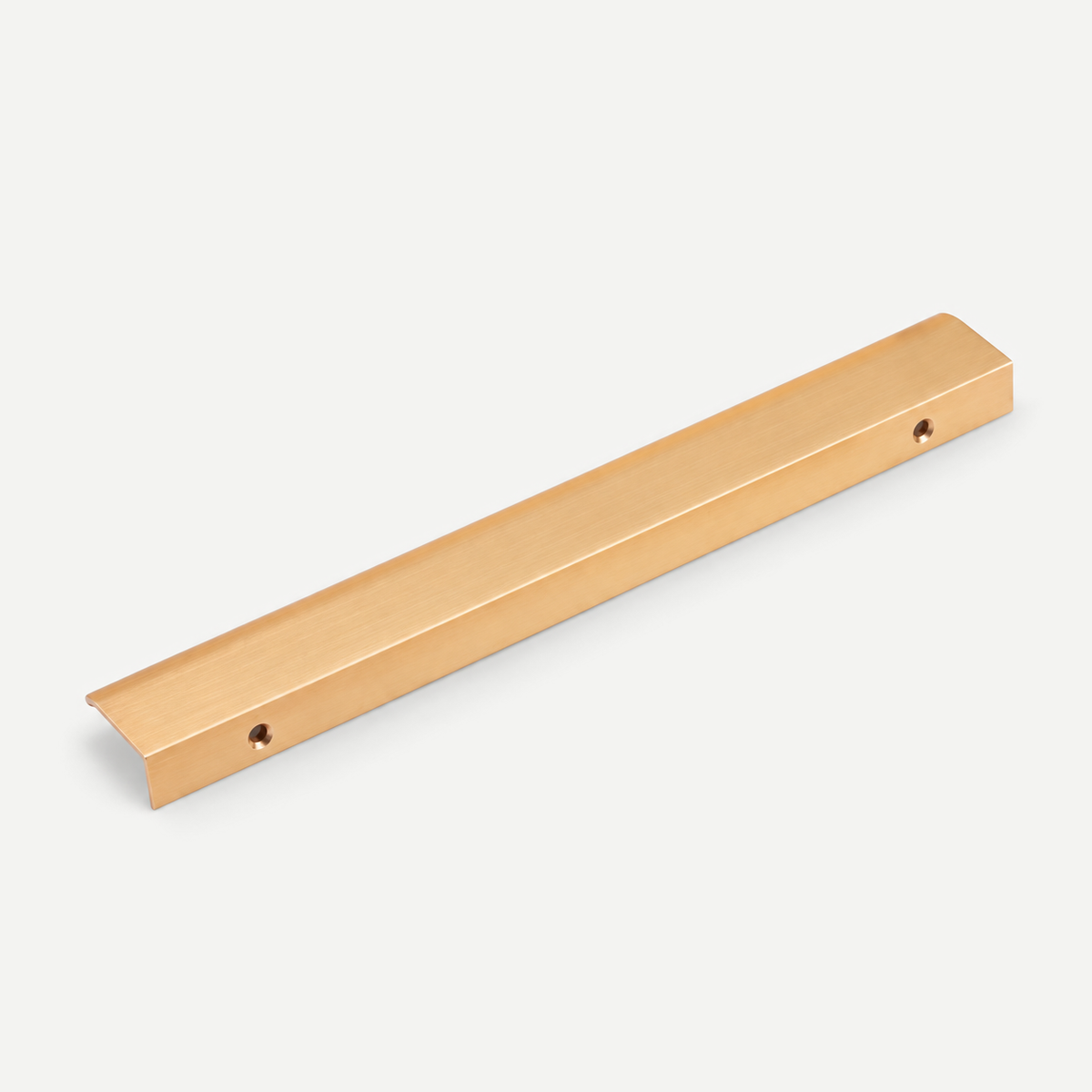 Rose Gold Brass Finish Aluminum Alloy Lip Pull Cabinet Handle - view 17
