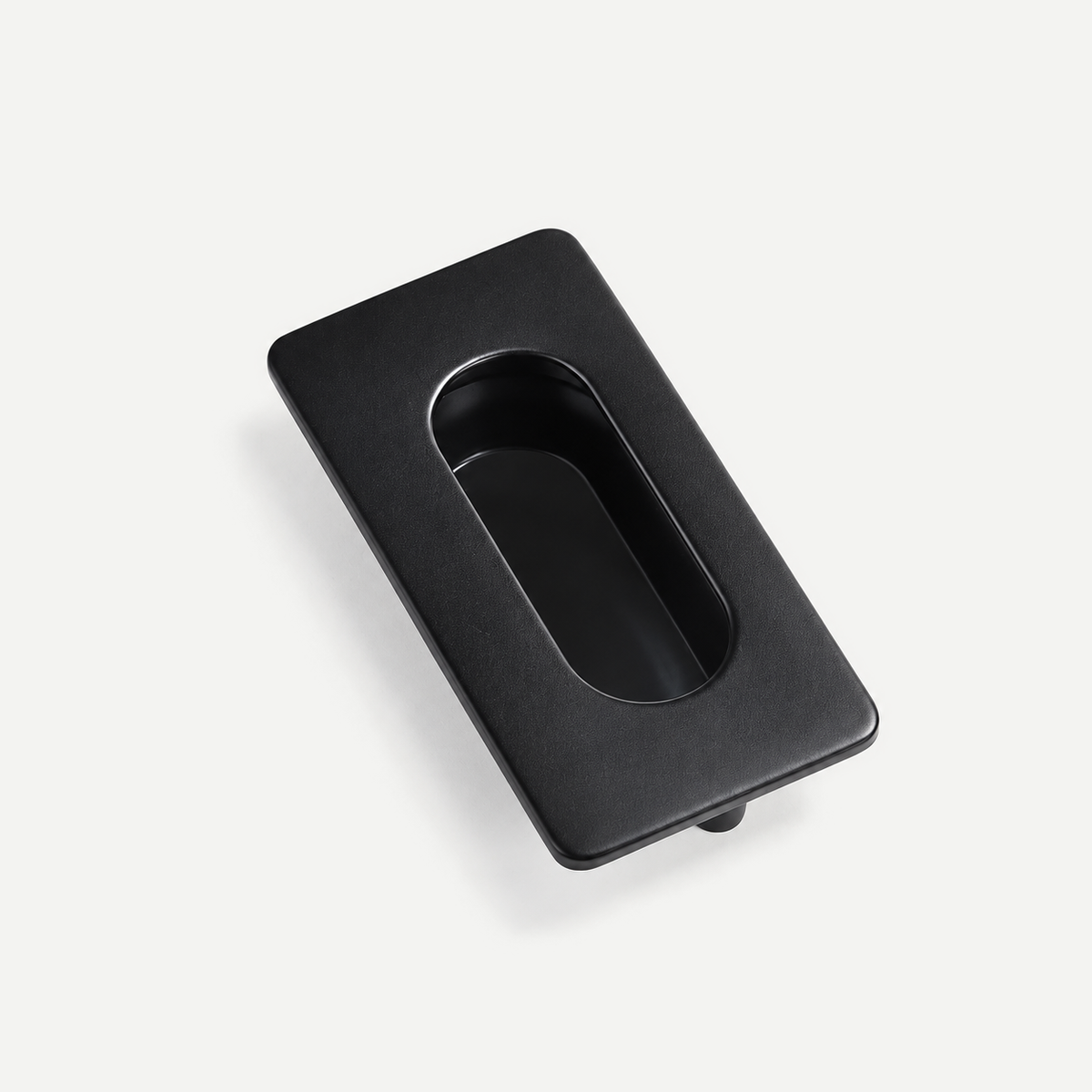 Matte Black Recessed Pull -64mm mounting centres,75mm overall length