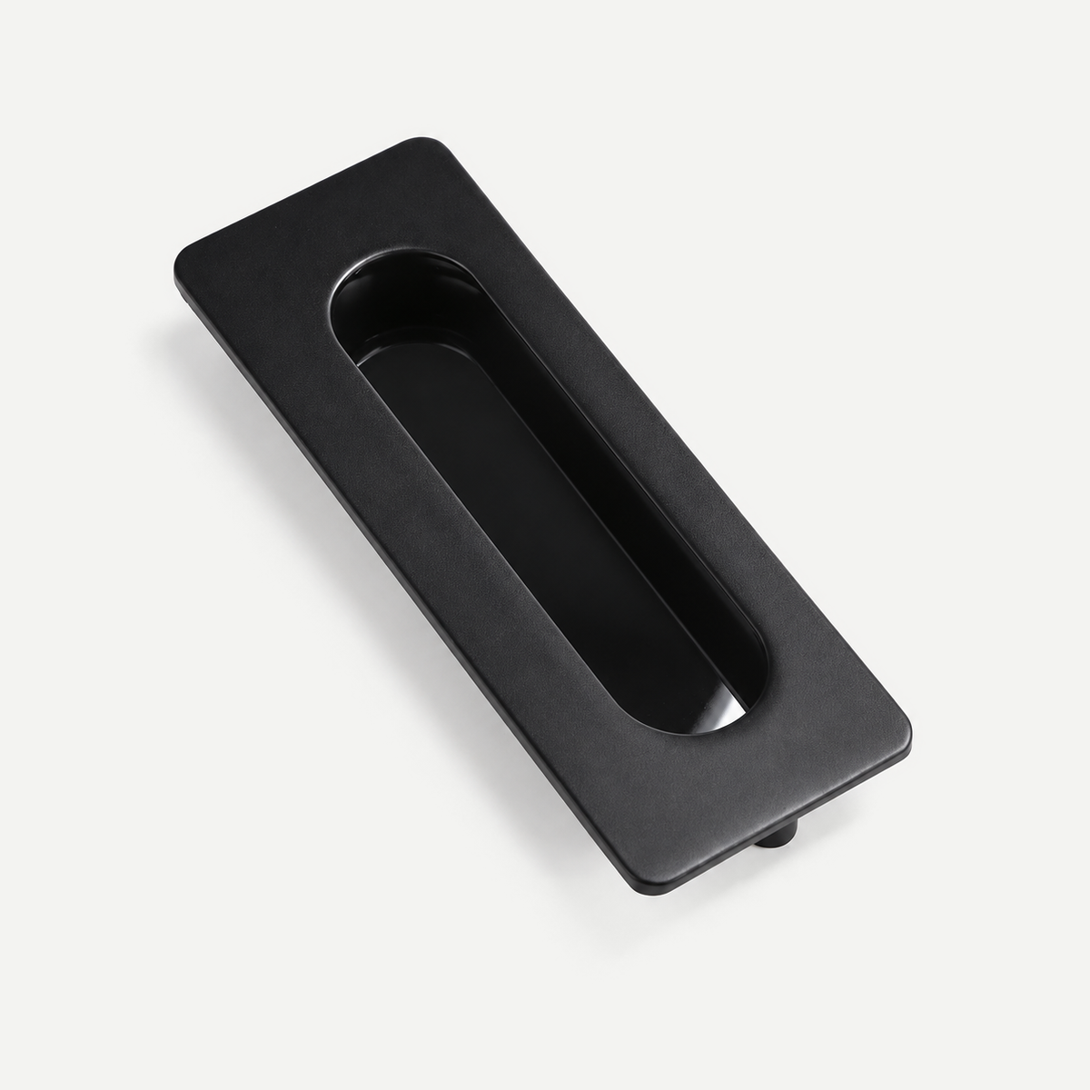 Matte Black Recessed Pull -96mm mounting centres,106mm overall length