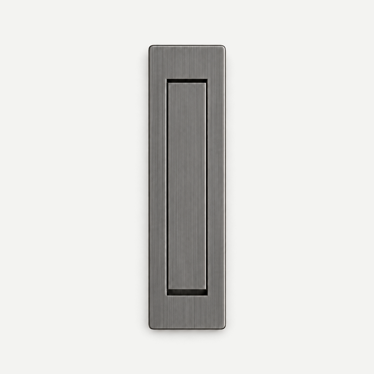 Rotating concealed flush pull80mm - Grey closed single product