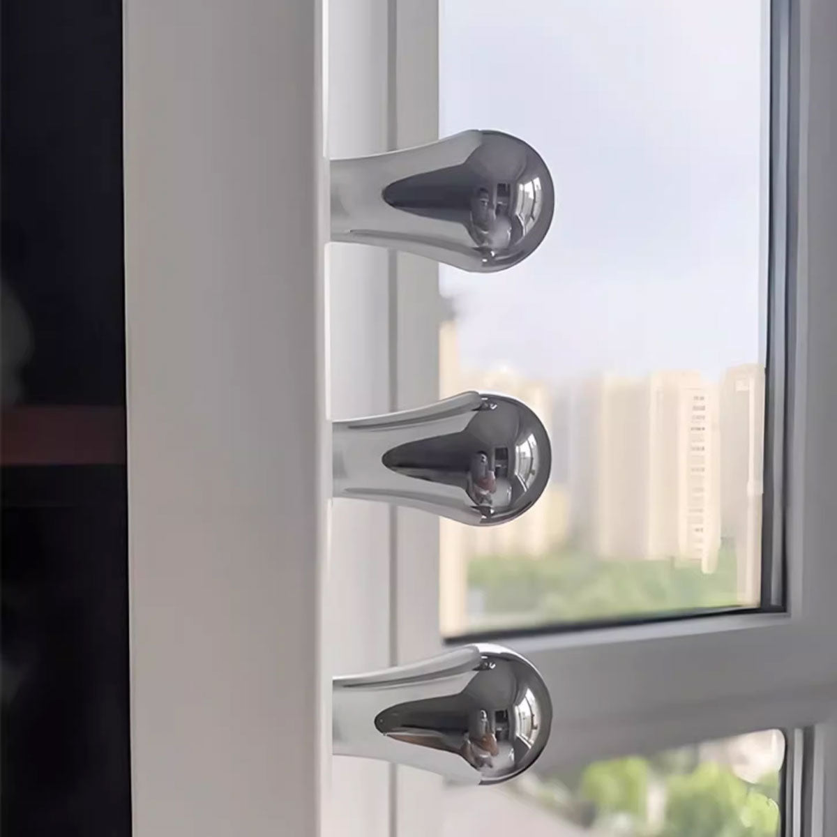 Bright Chrome Brass Water Drop Knob Single Hole 17mm×30mm