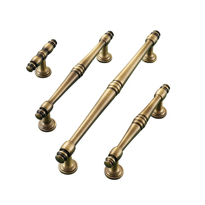 Antique Brass Handle with Single or 96–192mm Centers