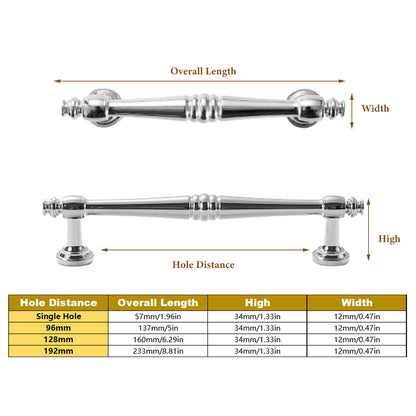 Silver Alloy Cabinet Handle with Polished Finish