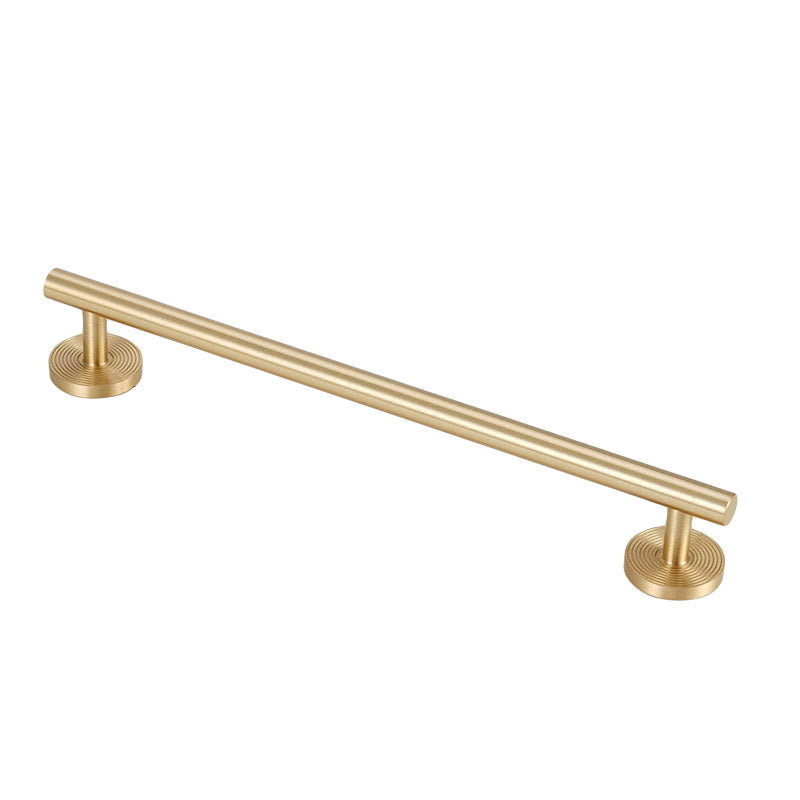 Brushed Brass Solid Brass Cupboard & Cabinet Door Pull Handle 96–224mm