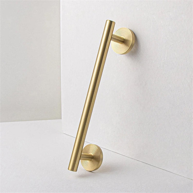 Solid Brass Cabinet Handle with Brushed Finish