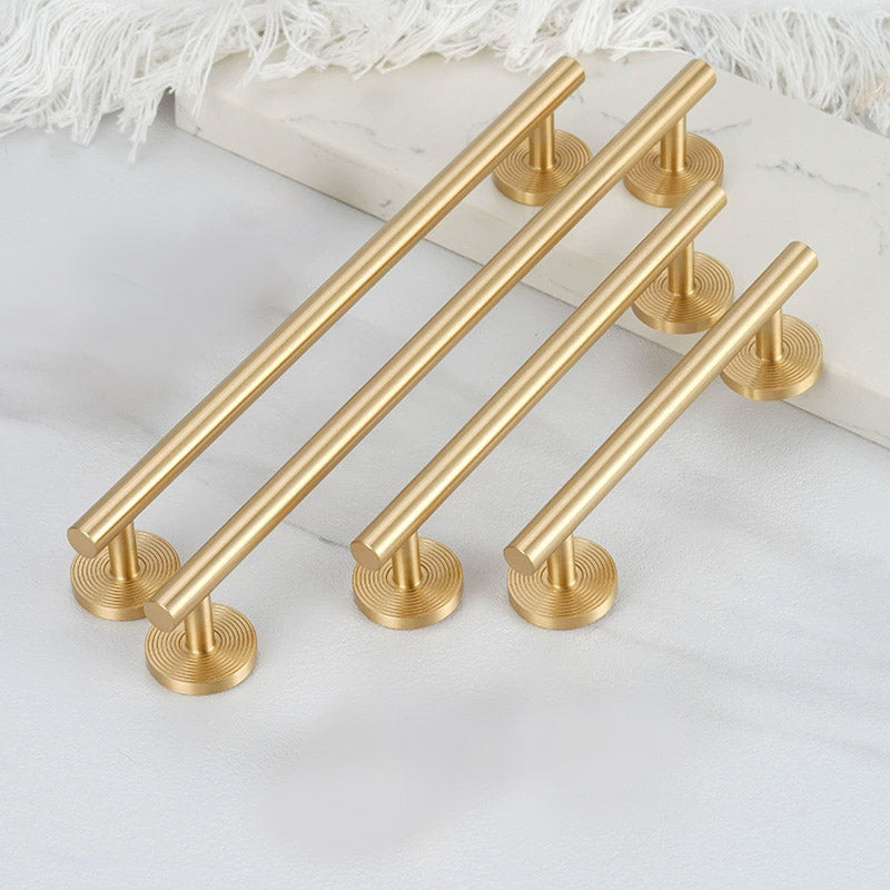 Solid Brass Cabinet Handle with Brushed Finish