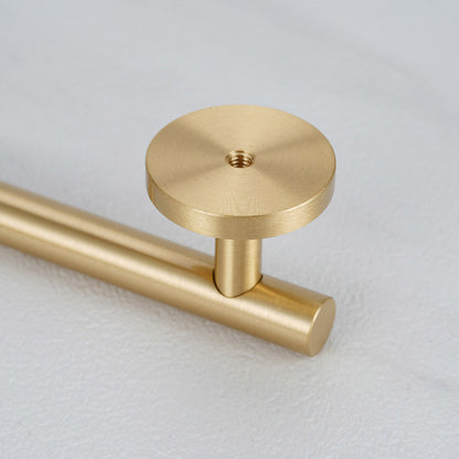 Solid Brass Cabinet Handle with Brushed Finish