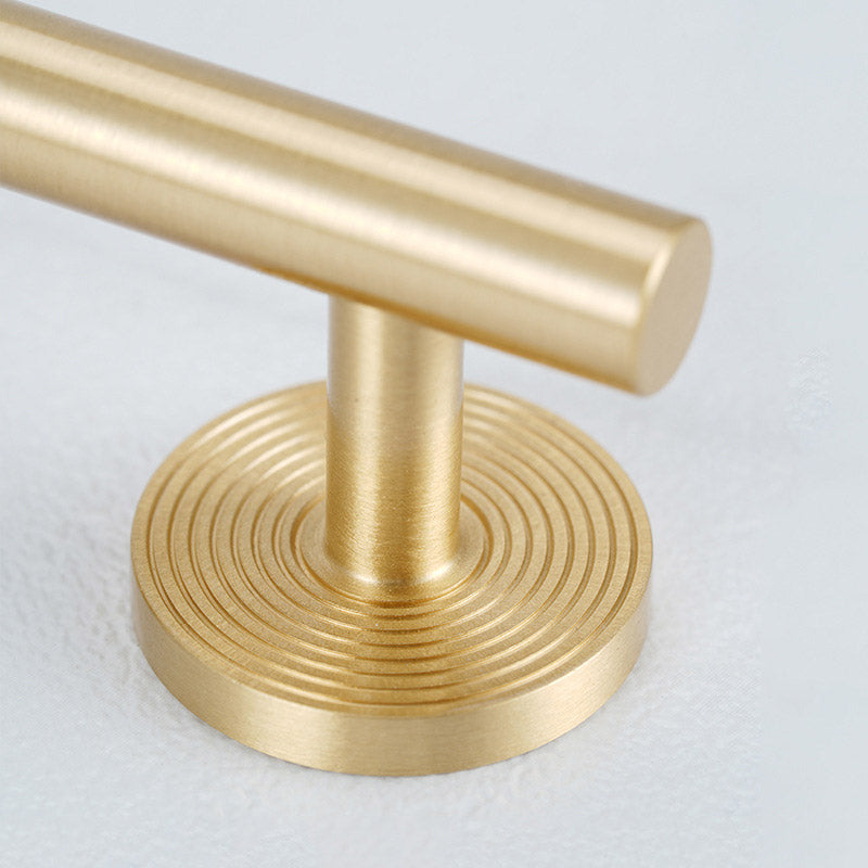 Brushed Brass Solid Brass Cupboard & Cabinet Door Pull Handle 96–224mm