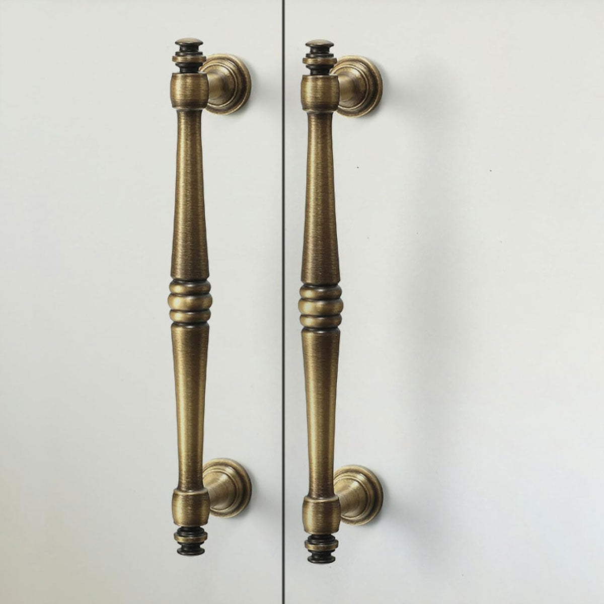 Solid Copper Cabinet Handle in Vintage Brushed Finish