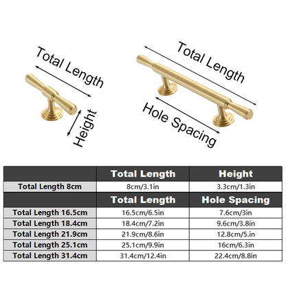 American Style Cabinet Handle in Black or Gold