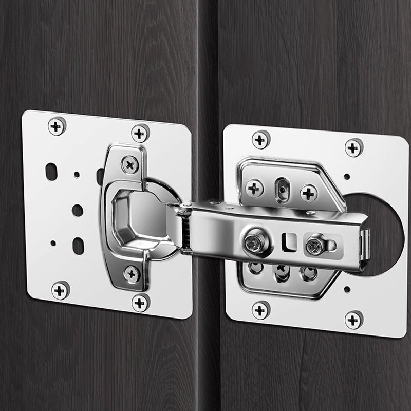 Silver Rust-Resistant Stainless Steel Hinge Repair Plate