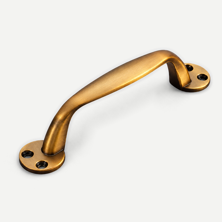 2 Pcs Antique Brass Finish Zinc Alloy Cabinet Handles with Screws — product image 2