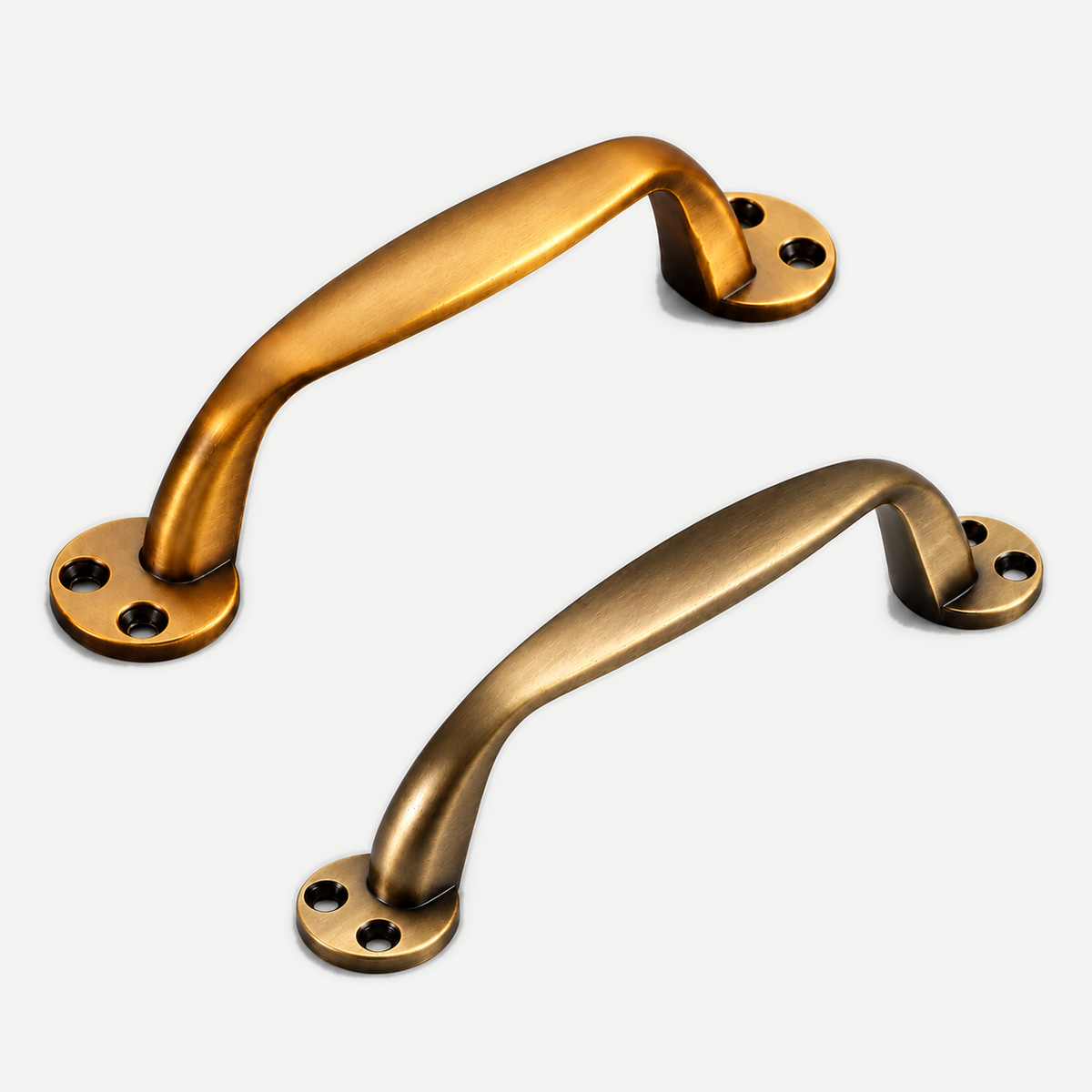 2 Pcs Antique Brass Finish Zinc Alloy Cabinet Handles with Screws — product image 1