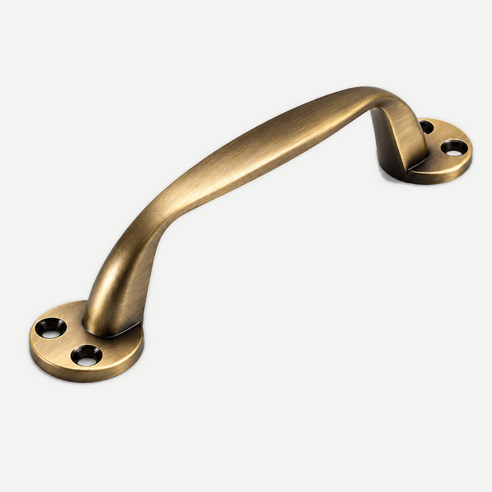 2 Pcs Antique Brass Finish Zinc Alloy Cabinet Handles with Screws — product image 3