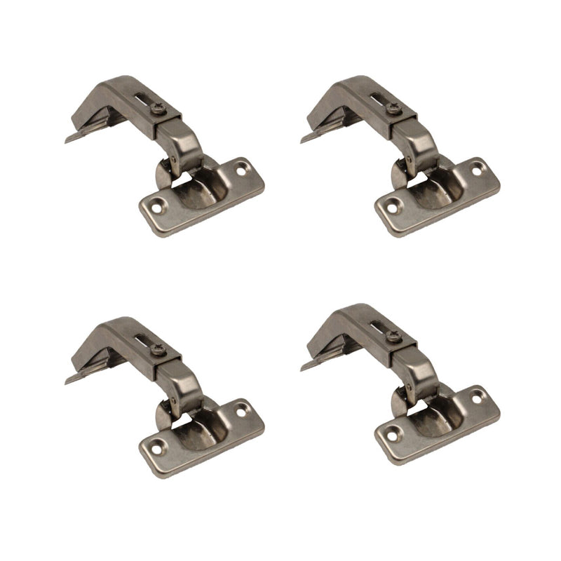 Silver Electroplated Steel Cabinet Corner Door Hinge 135 Degree