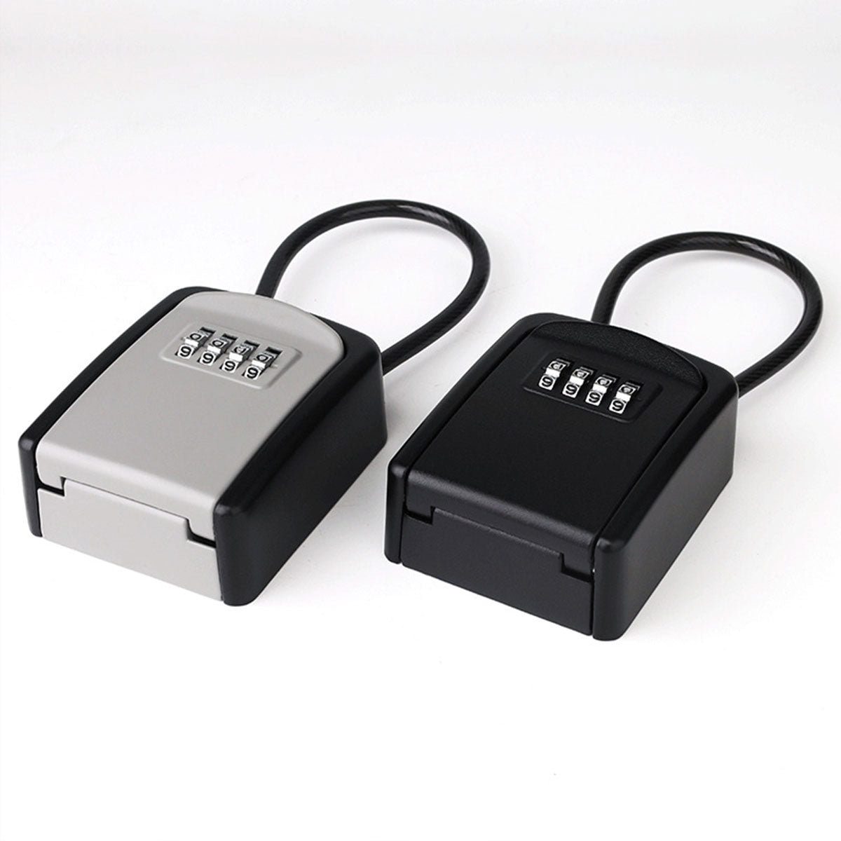 Portable Key Lock Box Hanging Combination Storage Organizer