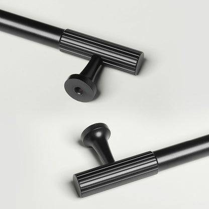 Vertical Grain Metal Cabinet Handles with Multiple Sizes