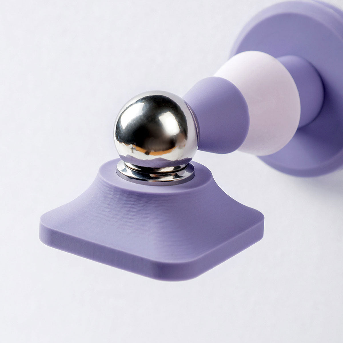 Purple Adhesive Mount Silicone Magnetic Door Stopper