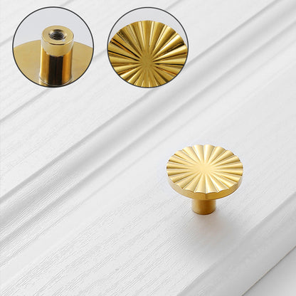 Sunflower Cabinet Handle Single Hole Metal Alloy Drawer Pull