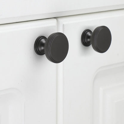Round Cabinet Handle with Single-Hole Mount for Cabinets