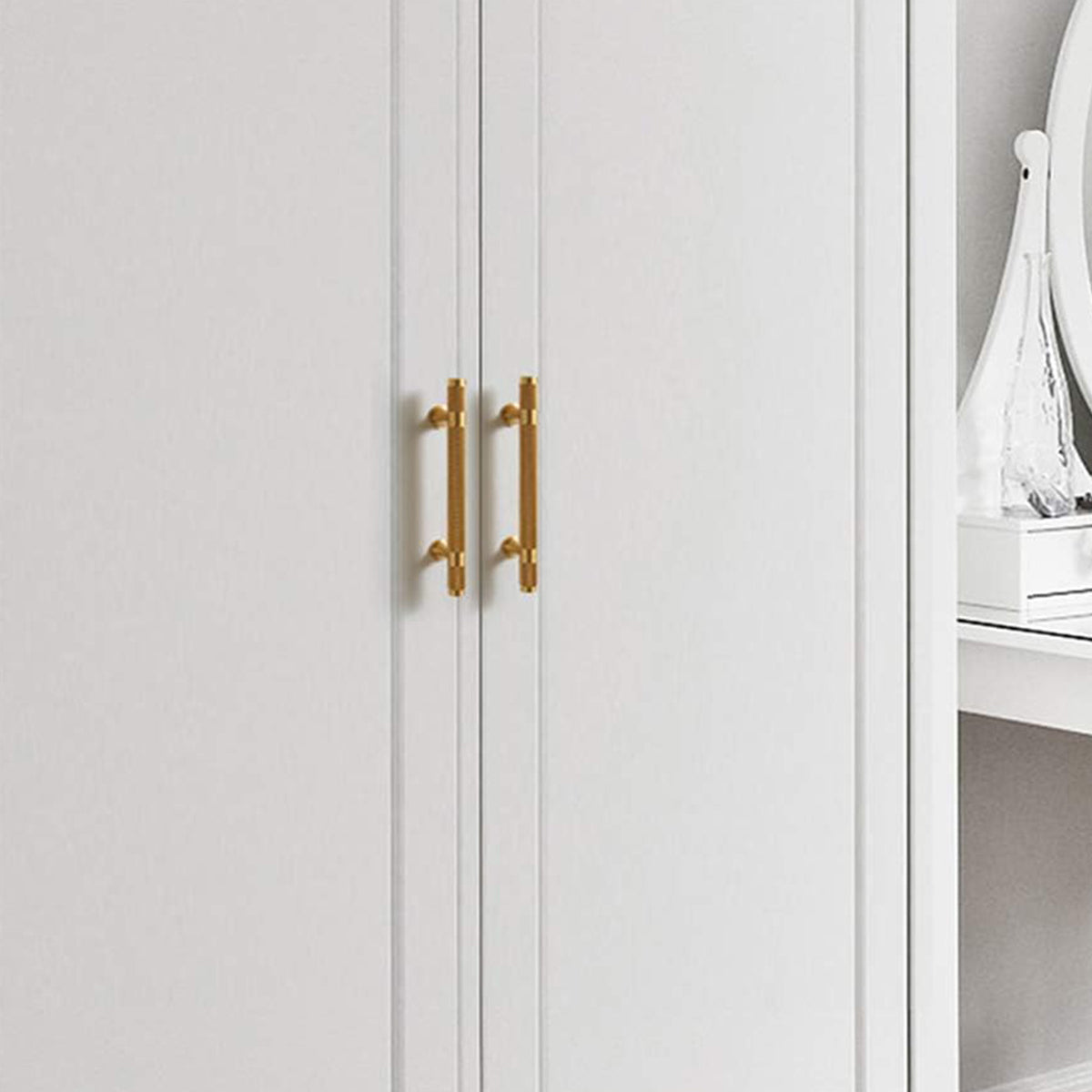 Copper Cabinet Handles with Textured Anti-Slip Grip