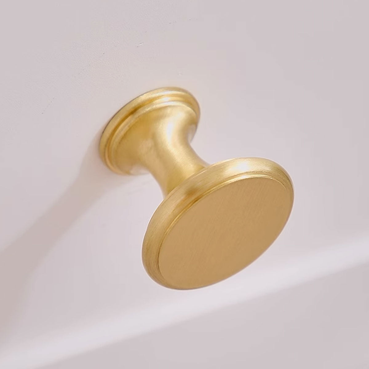 Brushed Brass Cupboard & Cabinet Door Knob 32mm