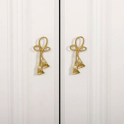 Chinese Knot Cabinet Handle in Electroplated Finish