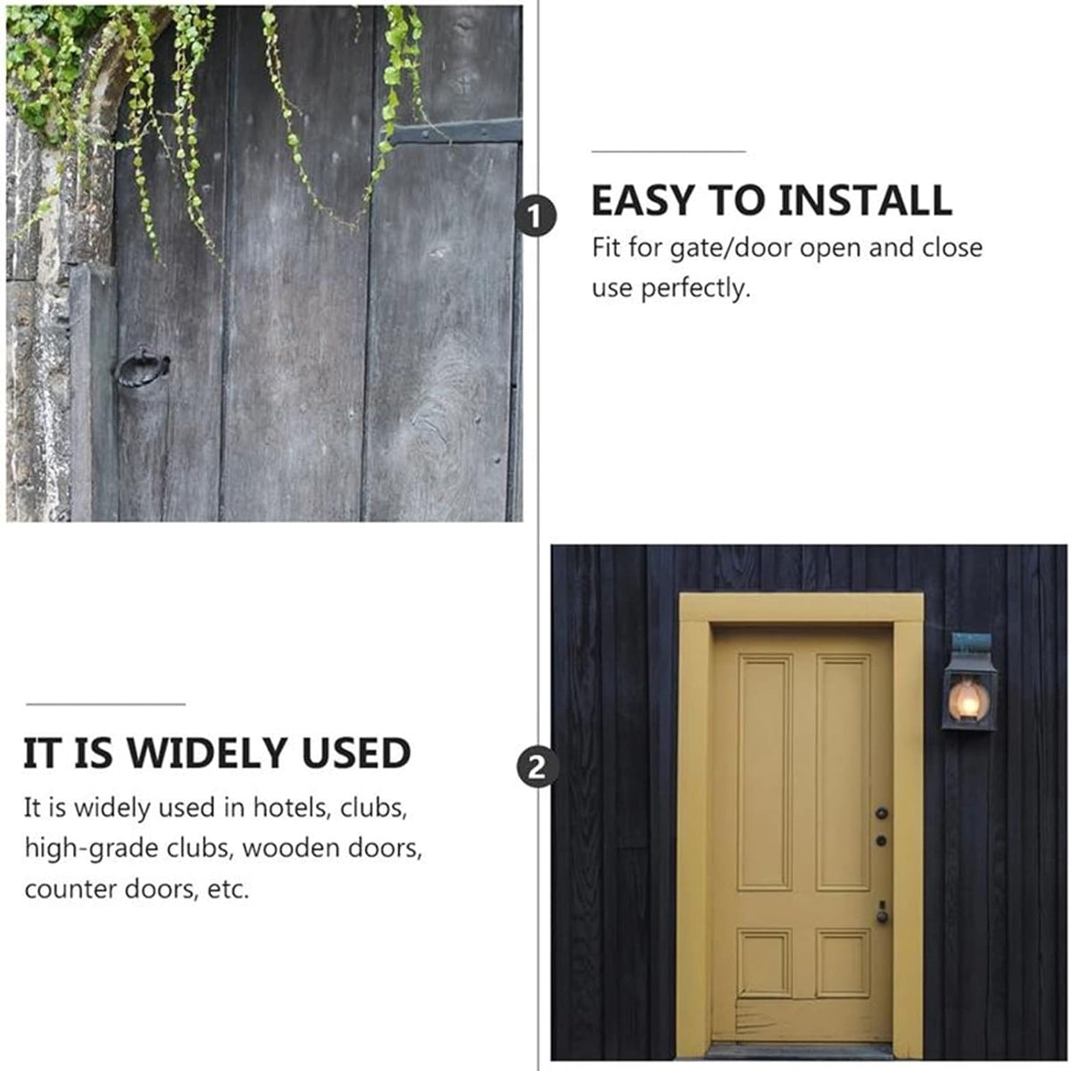 Black Coated Metal Strap T Hinges for Wooden Gate and Barn Door