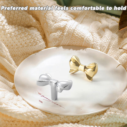 French Bow Brass Cabinet Handle with Two Colour Options