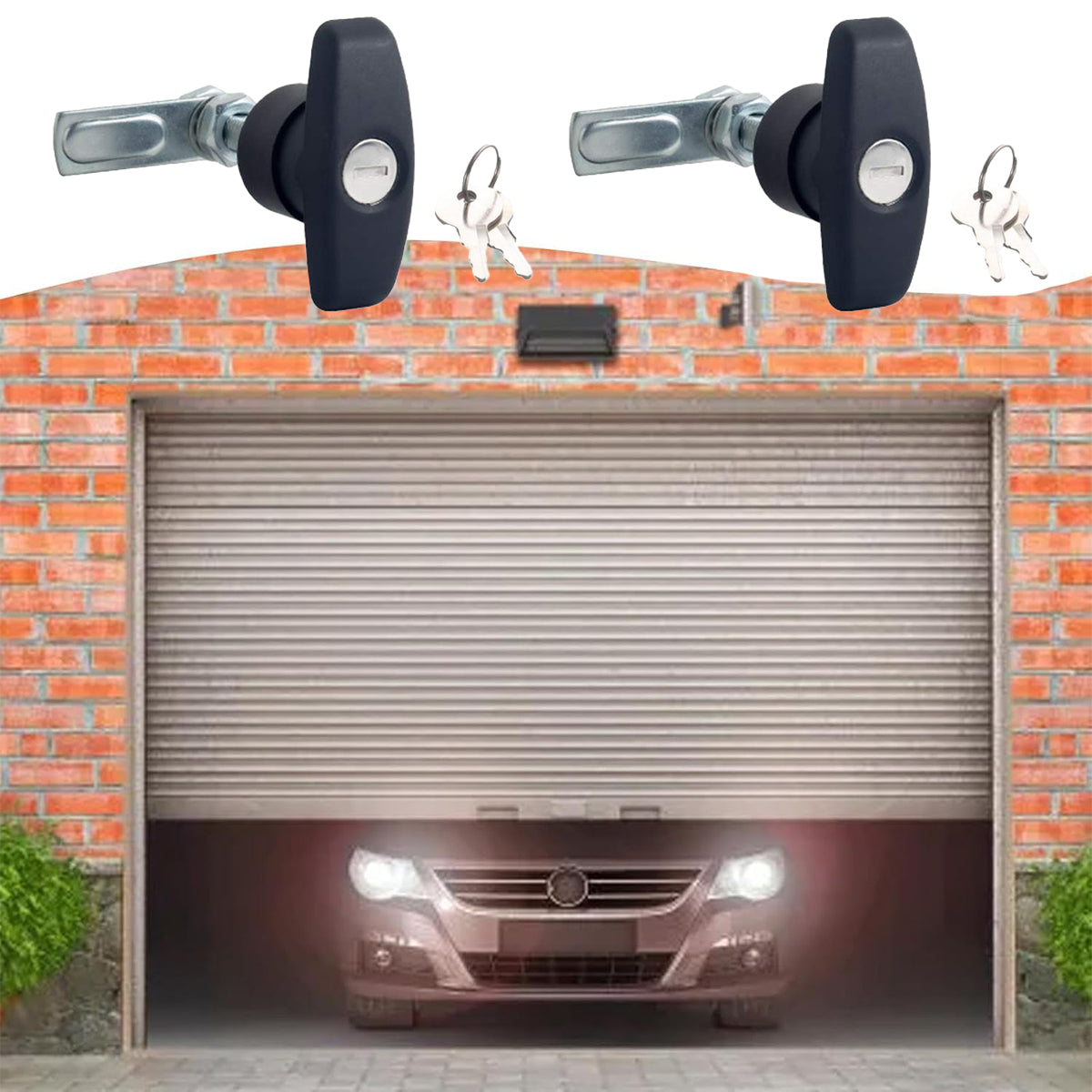 Black Galvanized Steel PA Cabinet Door Lock Latches