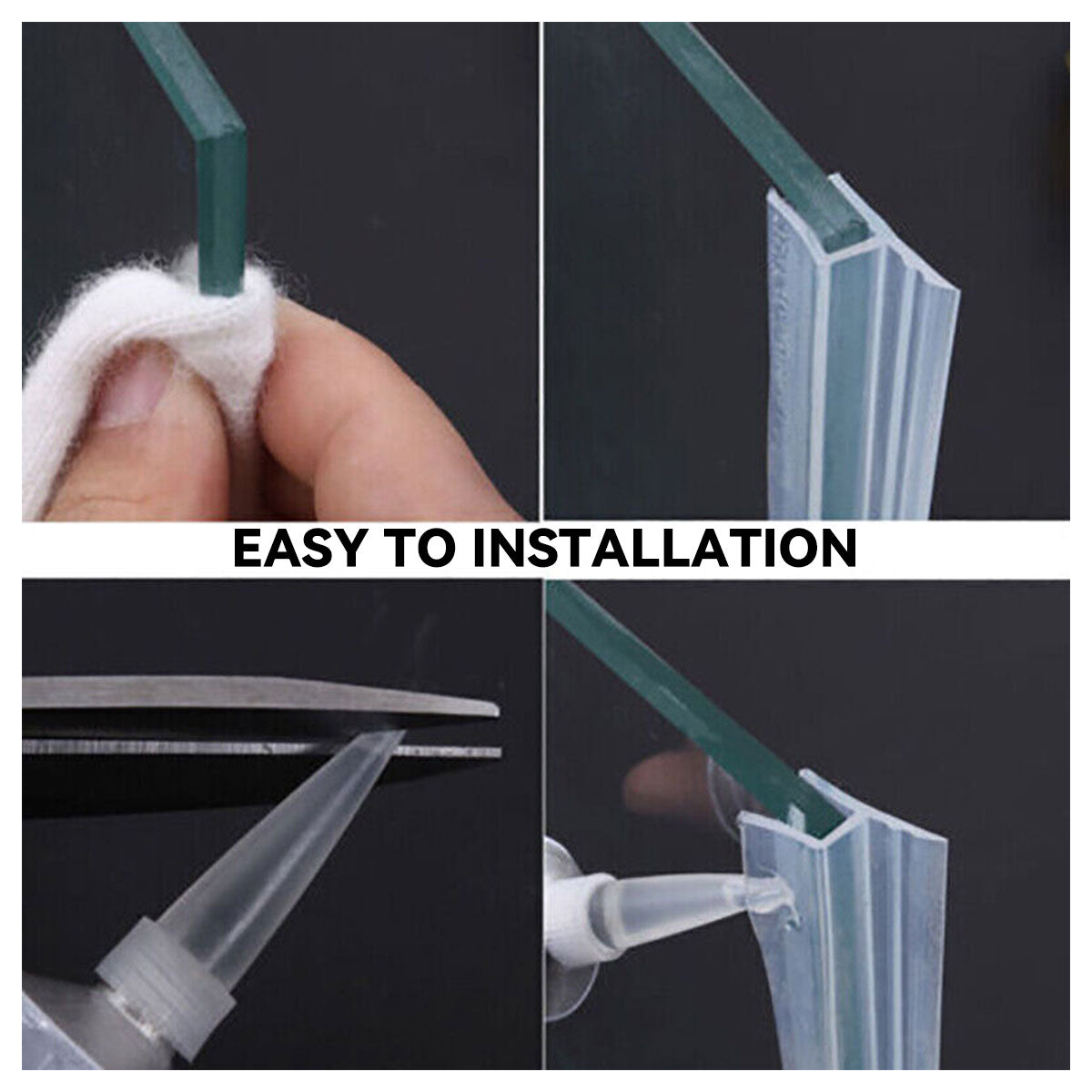 Transparent Finish Silicone Door and Window Seal Strip