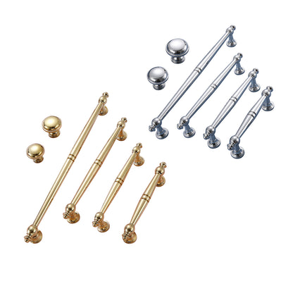 Solid Brass Wardrobe Handles with Plated Finish