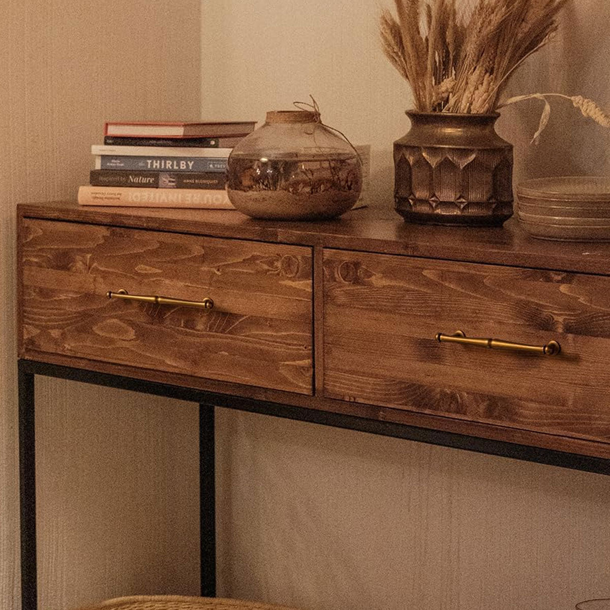 Brushed Bronze Brass Cupboard & Cabinet Door Pull Handle