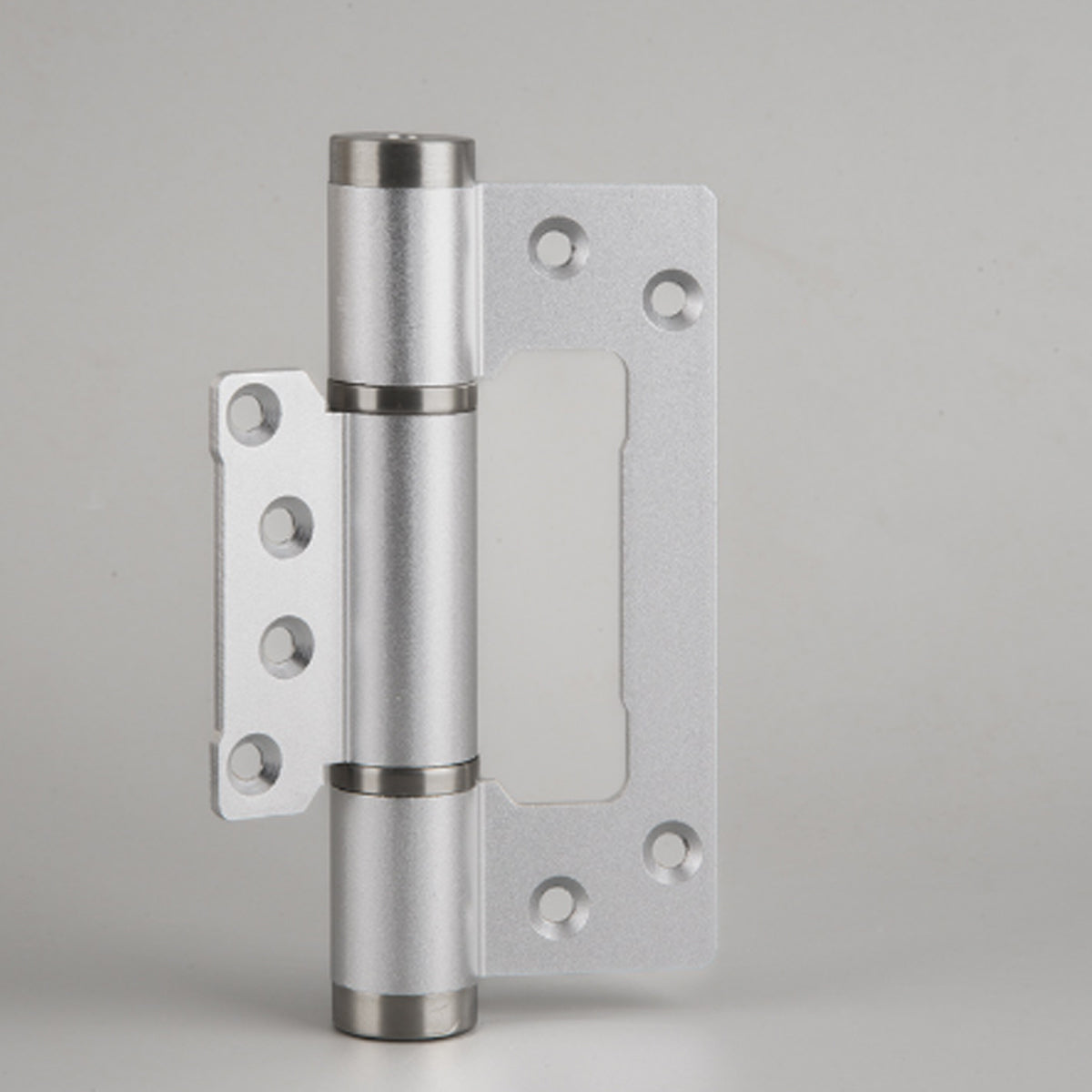 Silver Aluminum Hirline/Flush Door Hinges Auto Close 132mm x 64.5mm