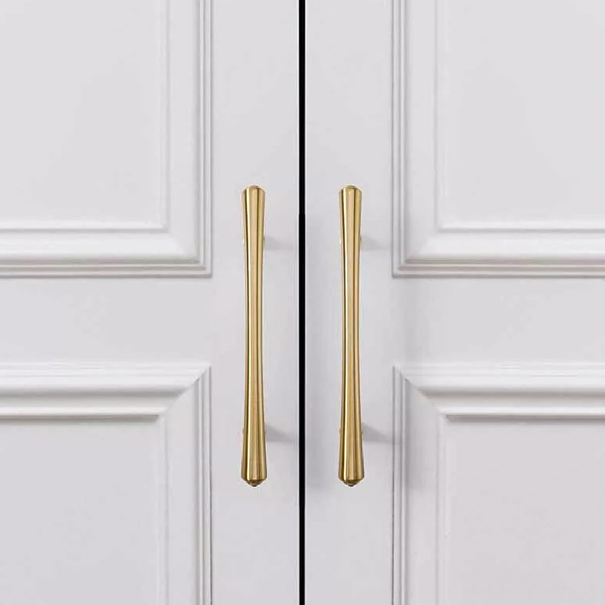 Contemporary Brushed Brass Cupboard & Cabinet Door Pull Handle 64-128mm
