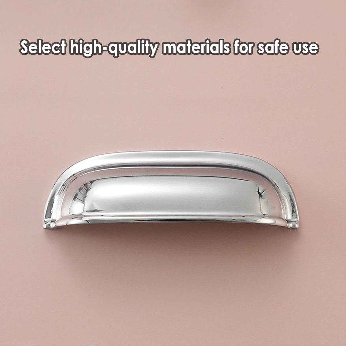 Bright Chrome Brass Cupboard & Cabinet Door Pull Handle 93mm