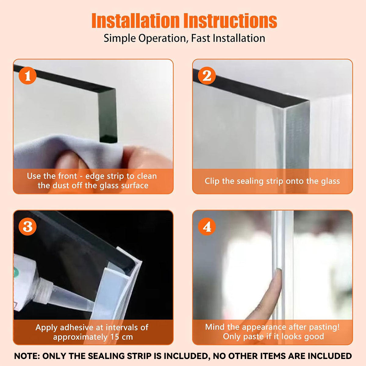 Transparent Finish Silicone Door and Window Seal Strip