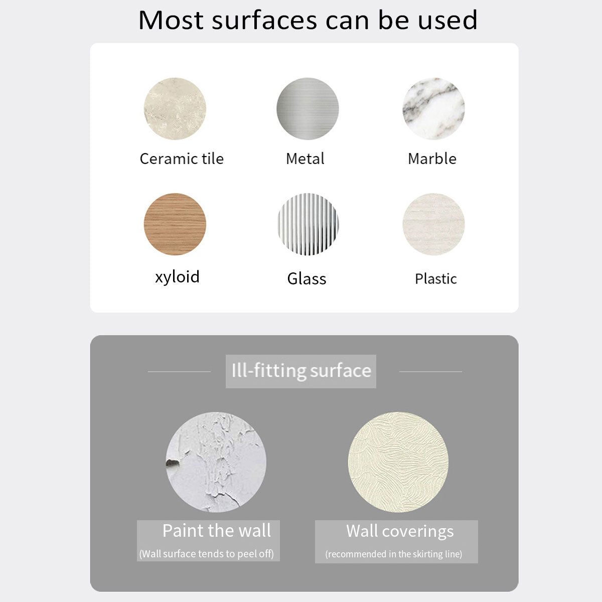 White Adhesive Mount Silicone Metal Magnetic Door Stopper