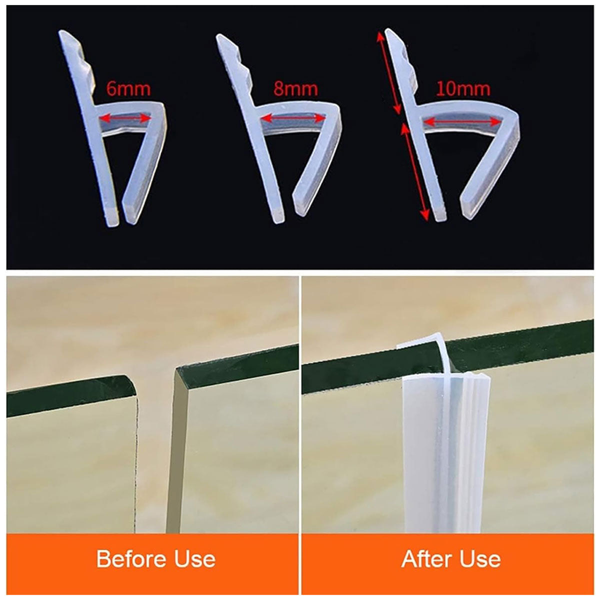 Transparent Finish Silicone Door and Window Seal Strip