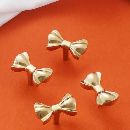 French Bow Brass Cabinet Handle with Two Colour Options