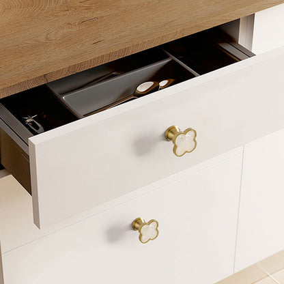 Four-Leaf Clover Cabinet Knob Single-Hole Design