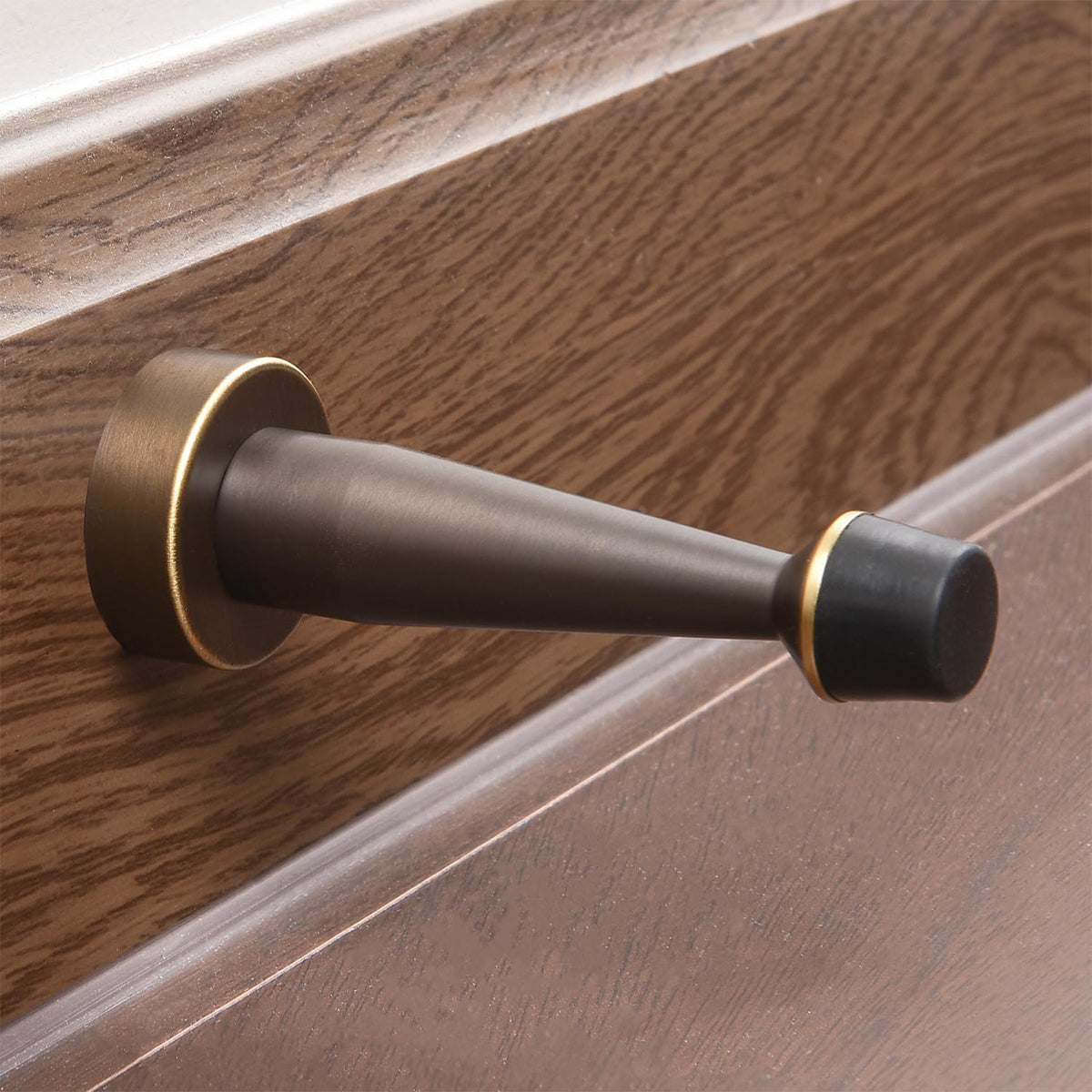 Coffee Brass Magnetic Stopper Wall-mounted  80mm x 30mm